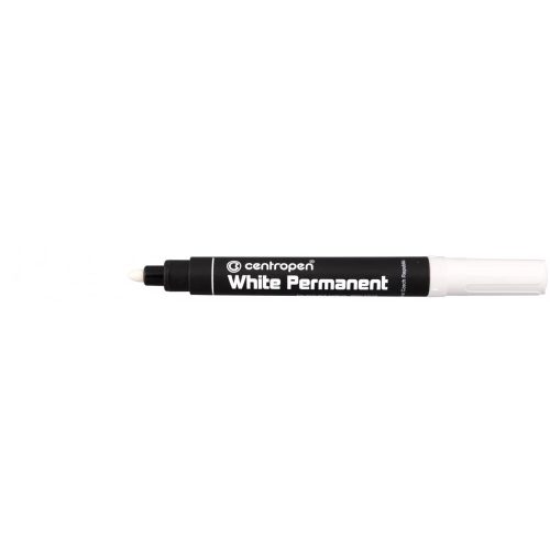 Centropen white permanente marker