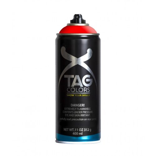 TAG COLORS akril spray A072 NUCLEAR RED 400ml